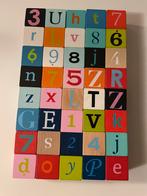 Houten blokken 40 stuks alfabet en cijfers 4cmx4cm, Nieuw, Ophalen of Verzenden