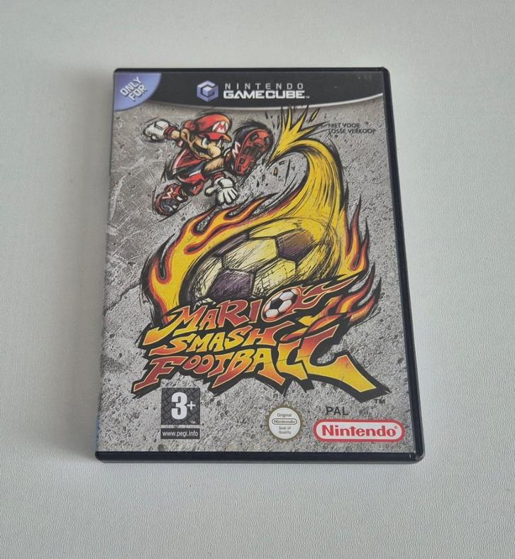 Mario Smash Football Nintendo Gamecube Game Compleet, Spelcomputers en Games, Games | Nintendo GameCube, Gebruikt, Ophalen of Verzenden