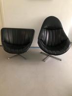 Rudolf wolf rohe Noordwolde leren fauteuils retro design, Ophalen, Gebruikt, Rohe noordwolde, 75 tot 100 cm