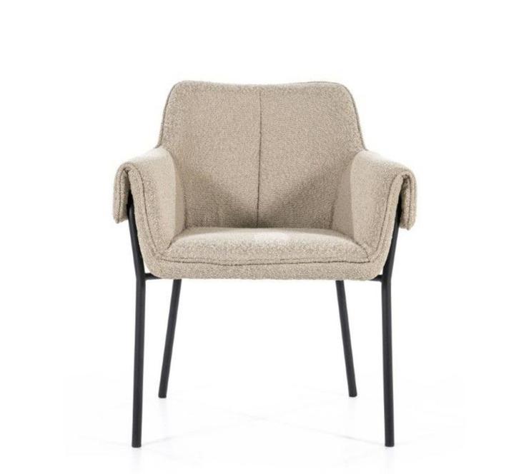 Kuipstoel bouclé Taupe, Huis en Inrichting, Stoelen, Nieuw, Vijf, Zes of meer stoelen, Overige kleuren, Ophalen
