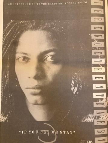 Paginagrote A3 advertentie TERENCE TRENT D’ARBY If You Let beschikbaar voor biedingen