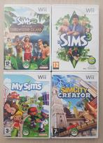 4x Nintendo Wii Spel De Sims | De Sims 2 + 3 | Simcity, Ophalen of Verzenden