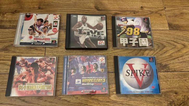 PS 1 - Japanse sport spelletjes, Spelcomputers en Games, Games | Sony PlayStation 1, Gebruikt, Sport, 2 spelers, Vanaf 3 jaar