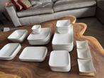 Wit Servies - Borden en Kommen van de Action, Huis en Inrichting, Keuken | Servies, Ophalen, Keramiek, Zo goed als nieuw, Bord(en)