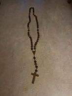 Grote houten Rozenkrans, Ophalen of Verzenden, Gebruikt, Sieraad, Christendom | Katholiek