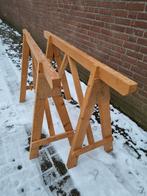 bokken / schragen groot hout stevig, Ophalen of Verzenden, 'T Olde Gre-j, Info@toldegrej.nl, Endepoelstraat 20f Didam