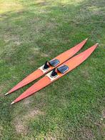 Leuke Decoratieve Vintage oude Houten WATERSKI’S Scandinavië, Watersport en Boten, Ophalen, Gebruikt, 160 cm of meer, Waterski's