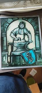 Glas-in-lood raam - Smid, Antiek en Kunst, Ophalen