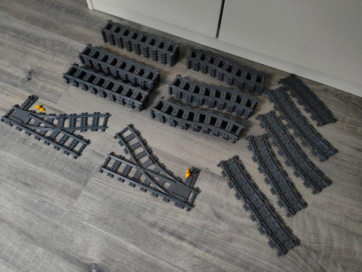 Lego Treinrails - Diverse Baanstukken voor city met wissels, Kinderen en Baby's, Speelgoed | Duplo en Lego, Gebruikt, Lego, Losse stenen