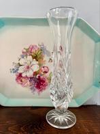 Prachtig doorzichtig kristal glas vaasje, Overige kleuren, Ophalen of Verzenden, Minder dan 50 cm, Glas