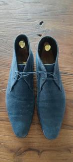 Santoni Blauwe Suède maat 7 1/2 of 42.5, Ophalen, Blauw, Zo goed als nieuw, Santoni