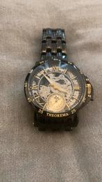 Theorema automatisch horloge, Sieraden, Tassen en Uiterlijk, Horloges | Heren, Leer, Staal, Zo goed als nieuw, Ophalen