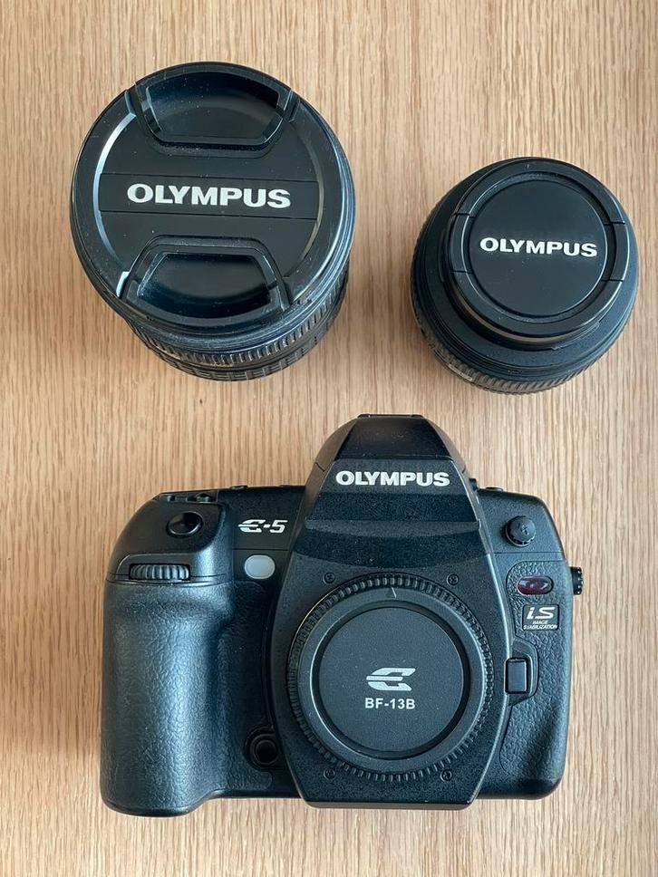 Mooie Olympus E-5 met grip, 50mm F2.0 en 12-60mm F2.8-4.0, Audio, Tv en Foto, Fotocamera's Digitaal, Gebruikt, Spiegelreflex, Olympus