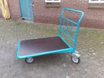 Plateauwagen/ Fetra, C&C wagen met duwbeugel 2962/ transport, Tuin en Terras, Gebruikt, Ophalen