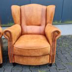 2 geleefde schapenleren Joris fauteuils sleets + BEZORGING, Gebruikt, ., Chesterfield, Ophalen of Verzenden