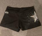 Turnbroekje zwart met ster maat AS GK, Sport en Fitness, Turnen, Gebruikt, Zwart, Ophalen of Verzenden, Turnpak(je)