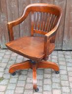 Antieke Gunlocke bureaustoel van eikenhout usa., Ophalen
