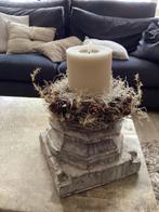 Poer, Huis en Inrichting, Woonaccessoires | Kandelaars en Kaarsen, Ophalen of Verzenden, Zo goed als nieuw, Hout, Kandelaar