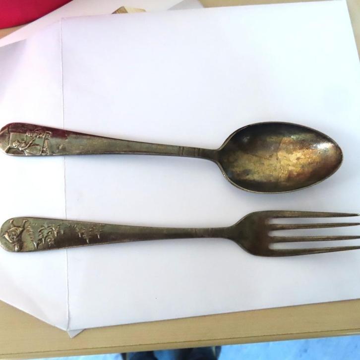 verzilverd bestek Gero onderdelen TWA, van Nelle kindersetje, Antiek en Kunst, Antiek | Bestek, Verzenden