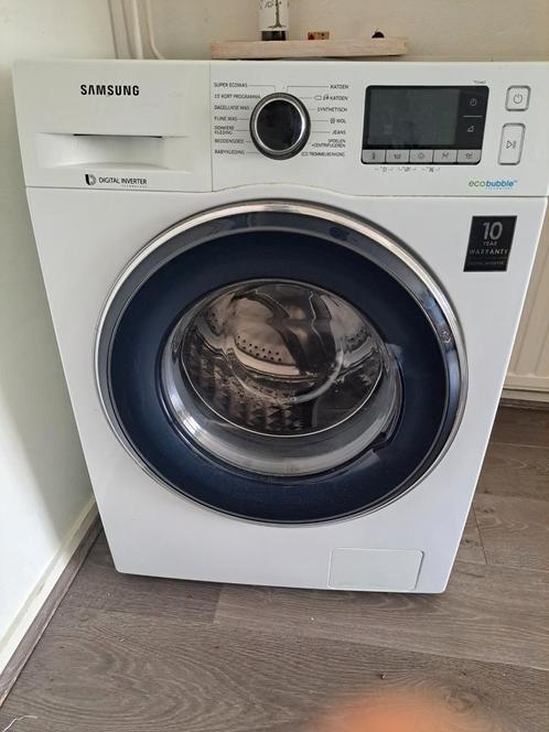 Samsung EcoBubble Wasmachine - 6-8 kg, Witgoed en Apparatuur, Wasmachines, Gebruikt, Voorlader, 6 tot 8 kg, 85 tot 90 cm, 1200 tot 1600 toeren