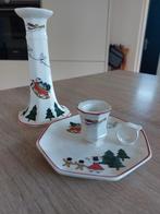 Kerstkandelaars Mason's Christmas Village, Huis en Inrichting, Keuken | Servies, Ophalen of Verzenden, Zo goed als nieuw, Bord(en)