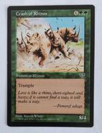 Crash of Rhinos Mirage MTG Near Mint, Hobby en Vrije tijd, Verzamelkaartspellen | Magic the Gathering, Ophalen of Verzenden, Zo goed als nieuw