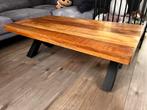 Stijlvolle Salon Tafel met Zwarte X-Poten, Huis en Inrichting, Tafels | Salontafels, Ophalen, Gebruikt, 100 tot 150 cm, 50 tot 100 cm