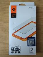 1x Spigen Glas voor Google Pixel 8a Screenprotector, Ophalen of Verzenden, Nieuw, Frontje of Cover