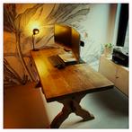 Kloostertafel massief eiken (170x78) eettafel, Ophalen, Gebruikt, Hout, 100 tot 150 cm