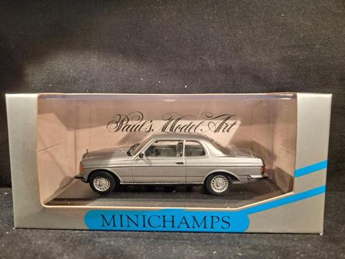 Mercedes Benz W123 Coupé 280 CE 1:43 - 1977 - Silver, Hobby en Vrije tijd, Modelauto's | 1:43, Nieuw, Auto, MiniChamps, Ophalen of Verzenden