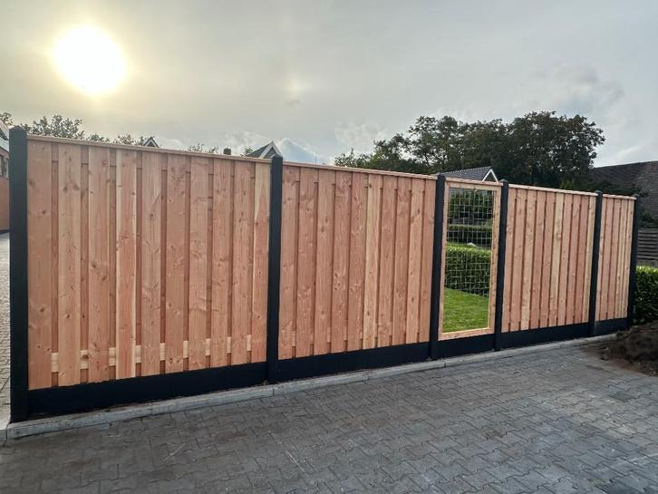 Hout-beton schuttingen, Gratis offerte!, Tuin en Terras, Schuttingen, Nieuw, Minder dan 3 meter, Ophalen