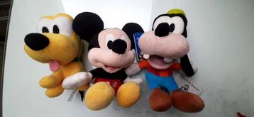 Disney figuren Mickey, Goofy en Pluto 16-18cm groot original beschikbaar voor biedingen
