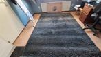 Vloerkleed polyesther blauwgrijs, goede staat, Ophalen, Gebruikt, Rechthoekig, 200 cm of meer