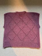 Moderne gebreide spencer - Ruitpatroon, mt 42/44, Verzenden, Nieuw, Maat 42/44 (L), Roze