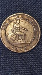 2 Centimos 1870 Spanje., Postzegels en Munten, Munten | Europa | Niet-Euromunten, Ophalen of Verzenden, Losse munt, Overige landen