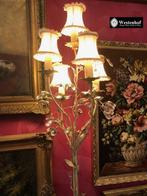 Vintage staande lamp - kristallen kroonluchter - kandelaar 5, Huis en Inrichting, Lampen | Vloerlampen, Ophalen, Gebruikt, Overige materialen