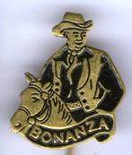 Bonanza Ben zwart op koper TV/stripfiguur speldje ( R_063a ), Verzamelen, Speldjes, Pins en Buttons, Verzenden, Zo goed als nieuw