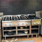 Horeca Gasfornuis & Koelwerkbank, Ophalen of Verzenden, Gebruikt, Fornuis, Frituur en Grillen