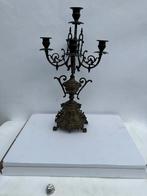 Antieke Bronzen Kandelaar 5-arms, Antiek en Kunst, Antiek | Kandelaars, Ophalen of Verzenden, Koper of Brons