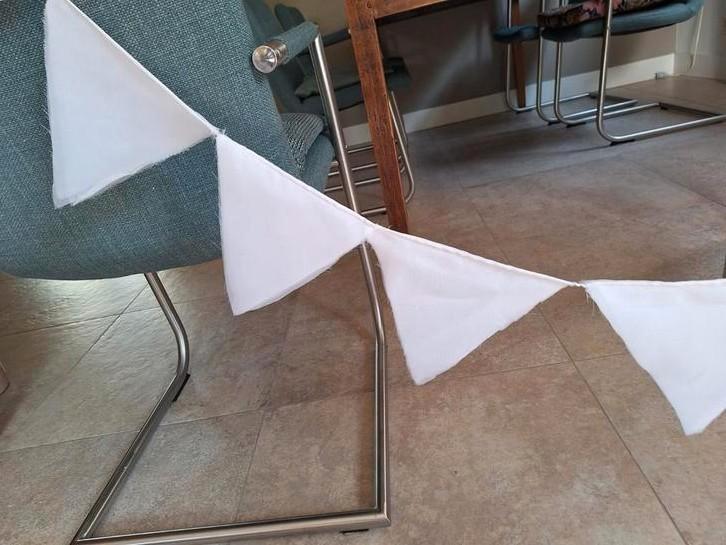 45 meter bruids vlaggenlijn van stof, Hobby en Vrije tijd, Feestartikelen, Nieuw, Versiering, Geboorte of Huwelijk, Ophalen of Verzenden