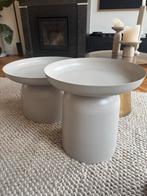 Prachtige set van 2 salontafels van merk By Boo, Ophalen, 50 tot 100 cm, Rond, Zo goed als nieuw