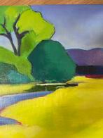 Kleurrijk schilderij - Wijngaarden Alblasserwaard, Ophalen