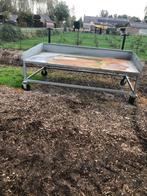Oppot tafel gegalvaniseerd plantentafel, Ophalen of Verzenden, Zo goed als nieuw