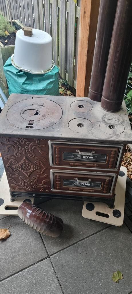 Houtkachel met Oven - Klassiek model, Huis en Inrichting, Kachels, Gebruikt, Vrijstaand, Houtkachel, Hout, Ophalen