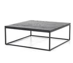 Salontafel Robin eikenhout – zwart  120 x 120 x 30 cm, Huis en Inrichting, Tafels | Salontafels, Minder dan 50 cm, Nieuw, 100 tot 150 cm