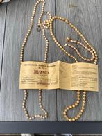 Vintage Parelsnoer, Sieraden, Tassen en Uiterlijk, Kettingen, Ophalen, Zo goed als nieuw, Beige, Overige materialen