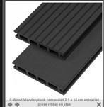 Composiet vlonder C-wood 4x3 meter Antraciet, Tuin en Terras, Terrasdelen en Vlonders, Ophalen, Gebruikt, Composiet