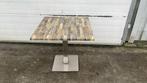 5 stuks horeca restaurant buiten terras tafels 70x70, Tuin en Terras, Tuintafels, Ophalen, Gebruikt, Rechthoekig, Rvs