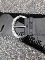 Ceintuur zwart suède leer 80 cm via uno, 80 tot 90 cm, 5 cm of meer, Tailleriem, Ophalen of Verzenden