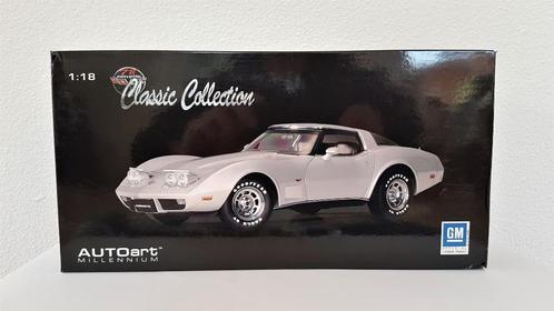 Chevrolet Corvette 1978 AUTOart 1:18, Hobby en Vrije tijd, Modelauto's | 1:18, Zo goed als nieuw, Auto, Autoart, Verzenden